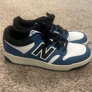 New Balance Blue, White & Black Low-Top Sneakers